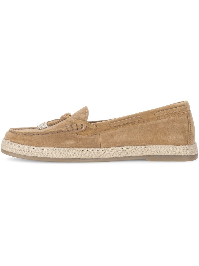 Mocassins  en velours Marron - Kiabi