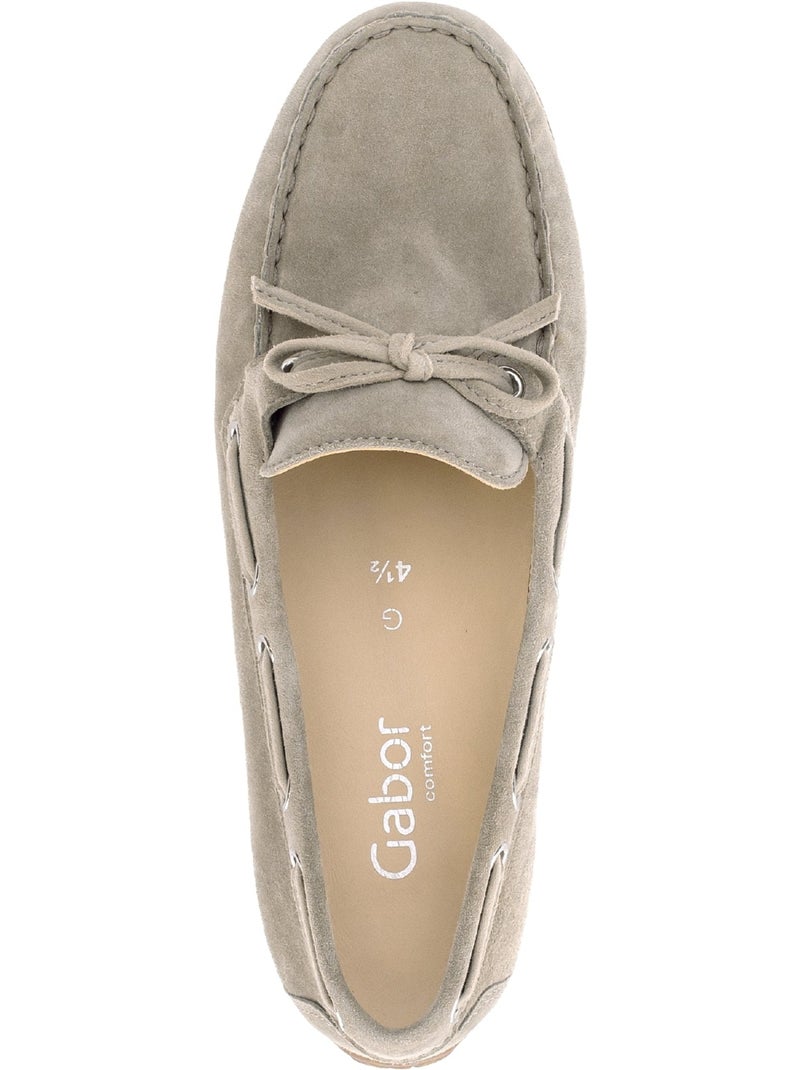 Mocassins  en velours Vert - Kiabi