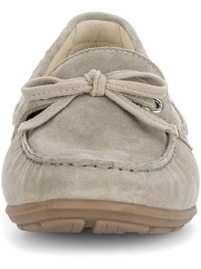 Mocassins  en velours Vert - Kiabi