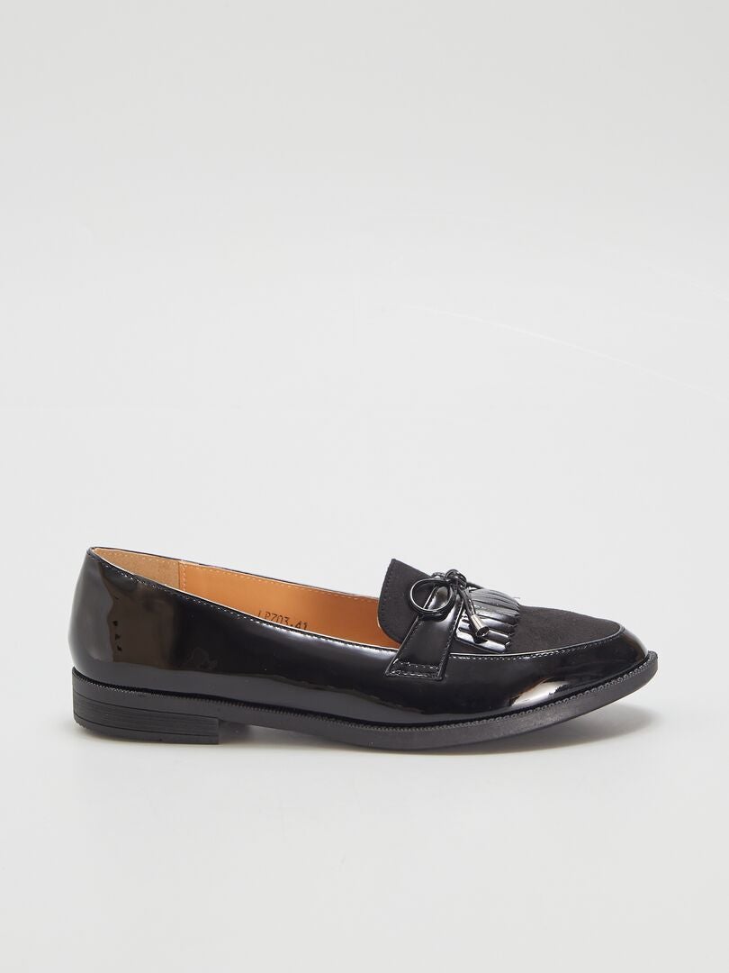 Mocassins Femme Noir Verni - Taille 39 - Marque I Love Shoes - Neufs Sans Boîte D'origine