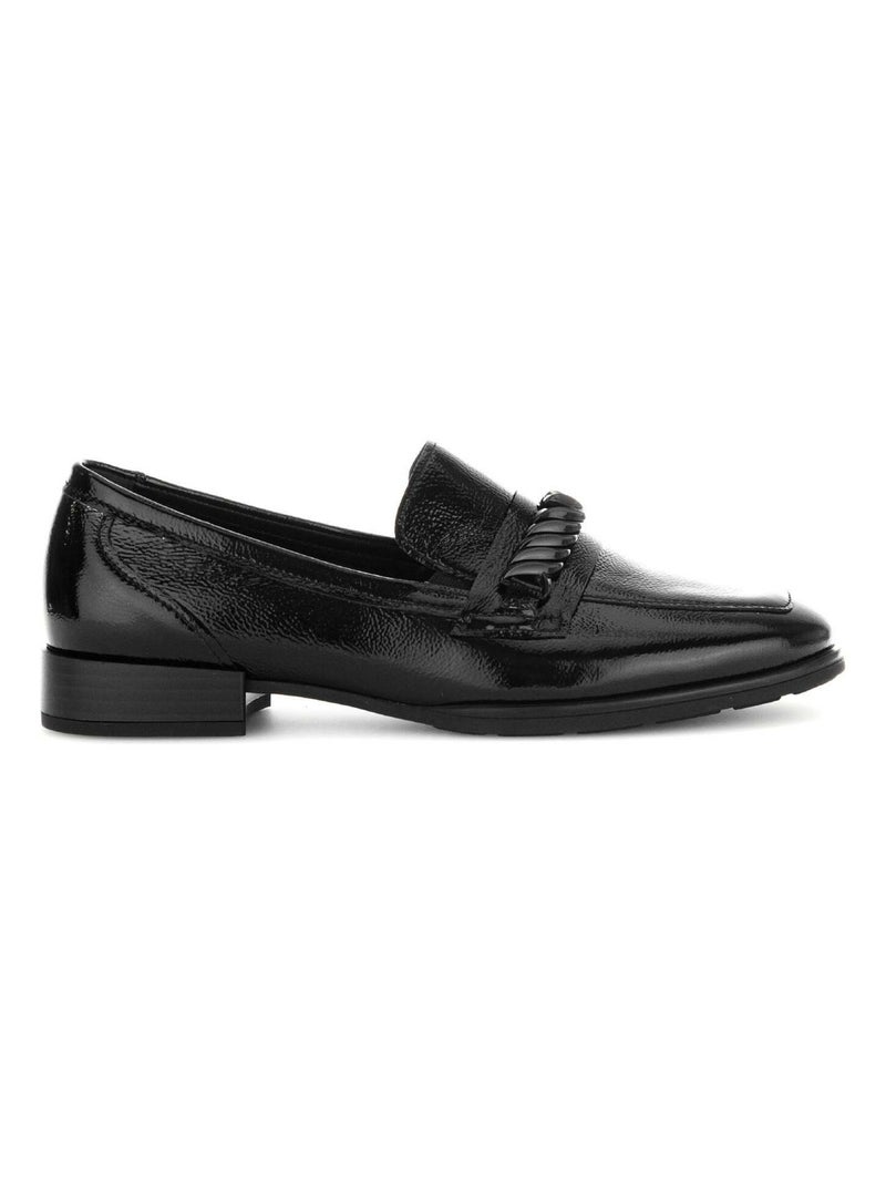 Mocassins  en vernis Noir Noir - Kiabi