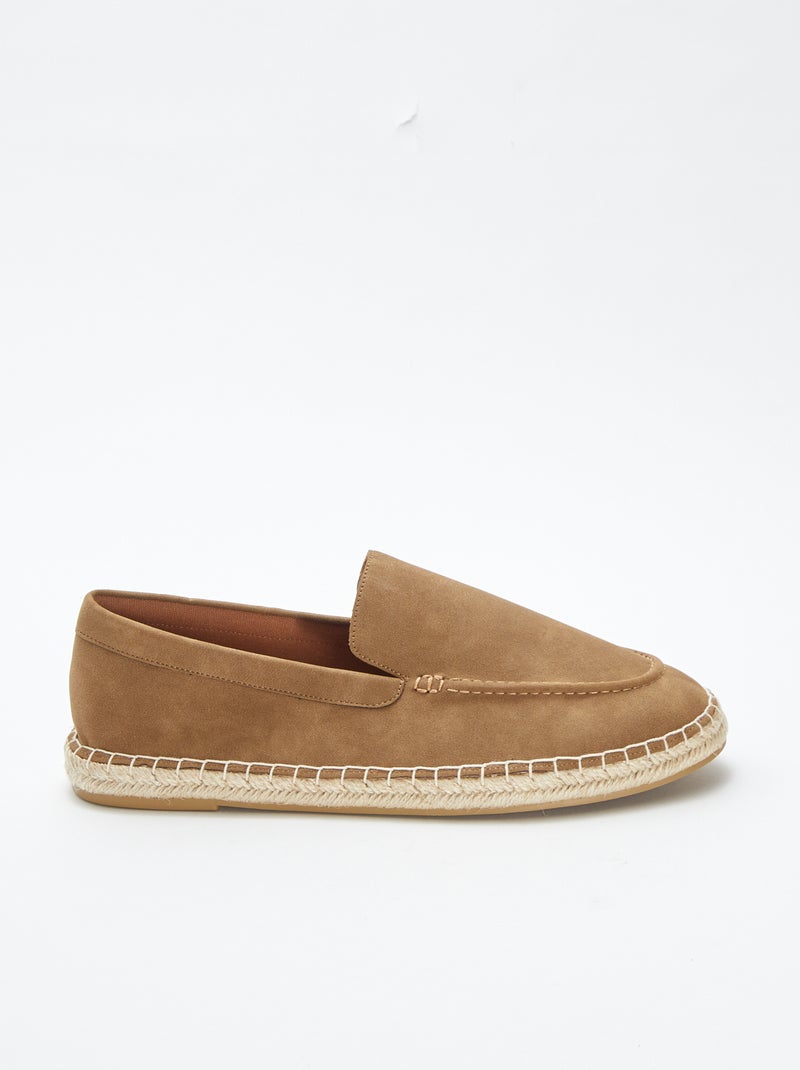 Mocassins espadrilles Marron - Kiabi