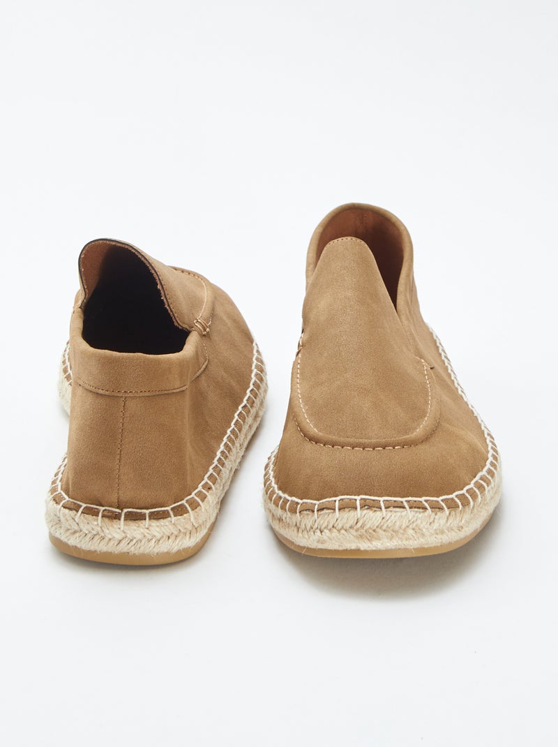 Mocassins espadrilles Marron - Kiabi