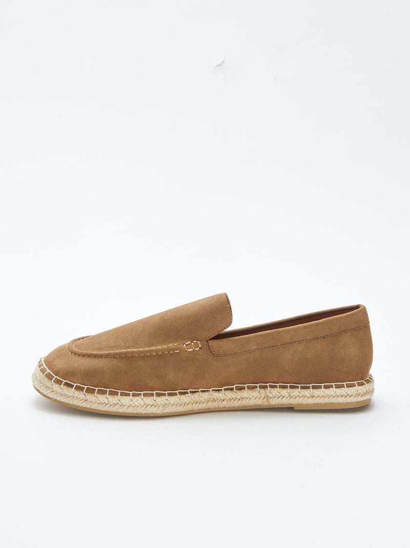 Mocassins espadrilles Marron - Kiabi