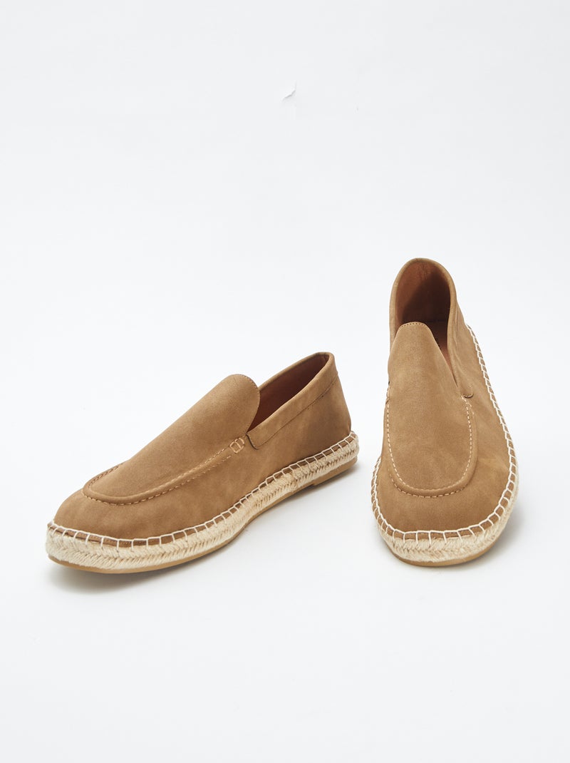 Mocassins espadrilles Marron - Kiabi