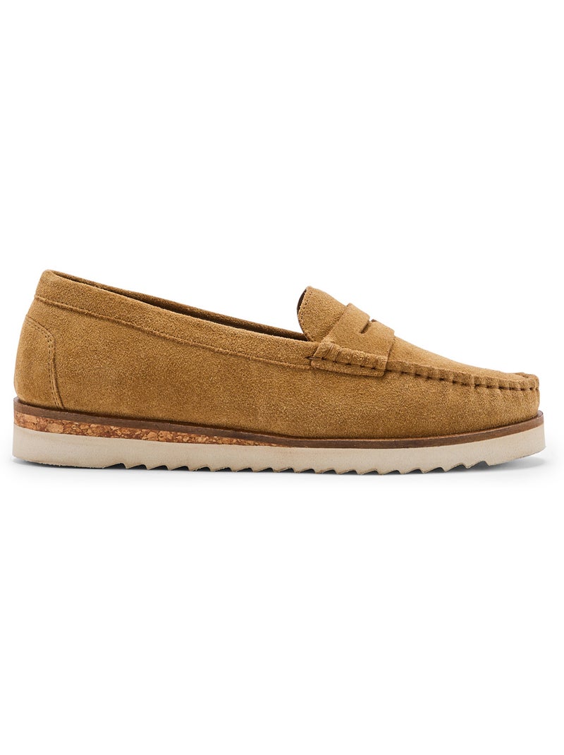 Mocassins femme à aérosemelle - PEDICONFORT Camel - Kiabi