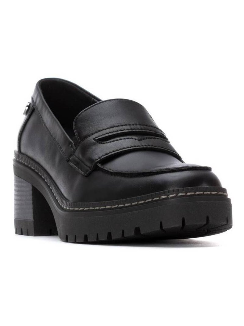 Mocassins femme à plateforme et talon Noir - Kiabi