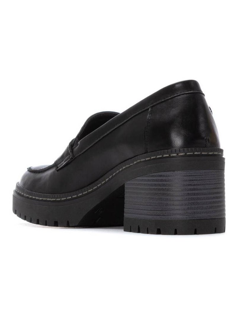 Mocassins femme à plateforme et talon Noir - Kiabi