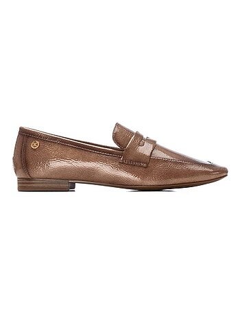 Mocassins femme en verni
