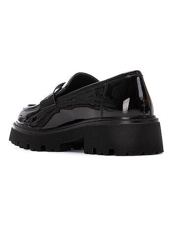 Mocassins femme en verni