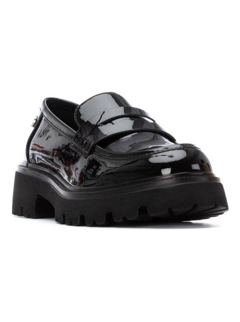 Mocassins femme en verni Noir - Kiabi