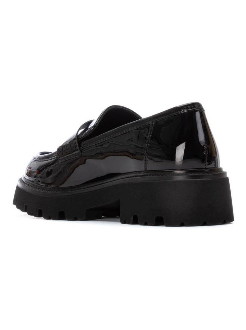 Mocassins femme en verni Noir - Kiabi