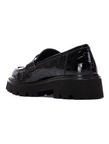 Mocassins femme en verni