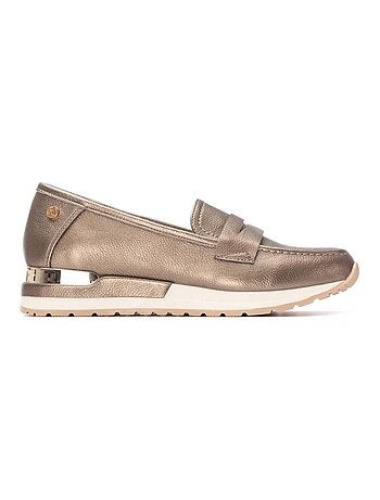 Mocassins femme métallisées
