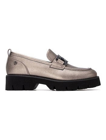 Mocassins femme métallisées