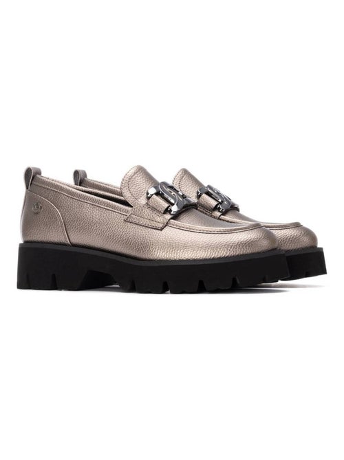 Mocassins femme métallisées - Kiabi