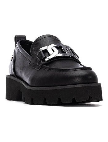 Mocassins femme métallisées