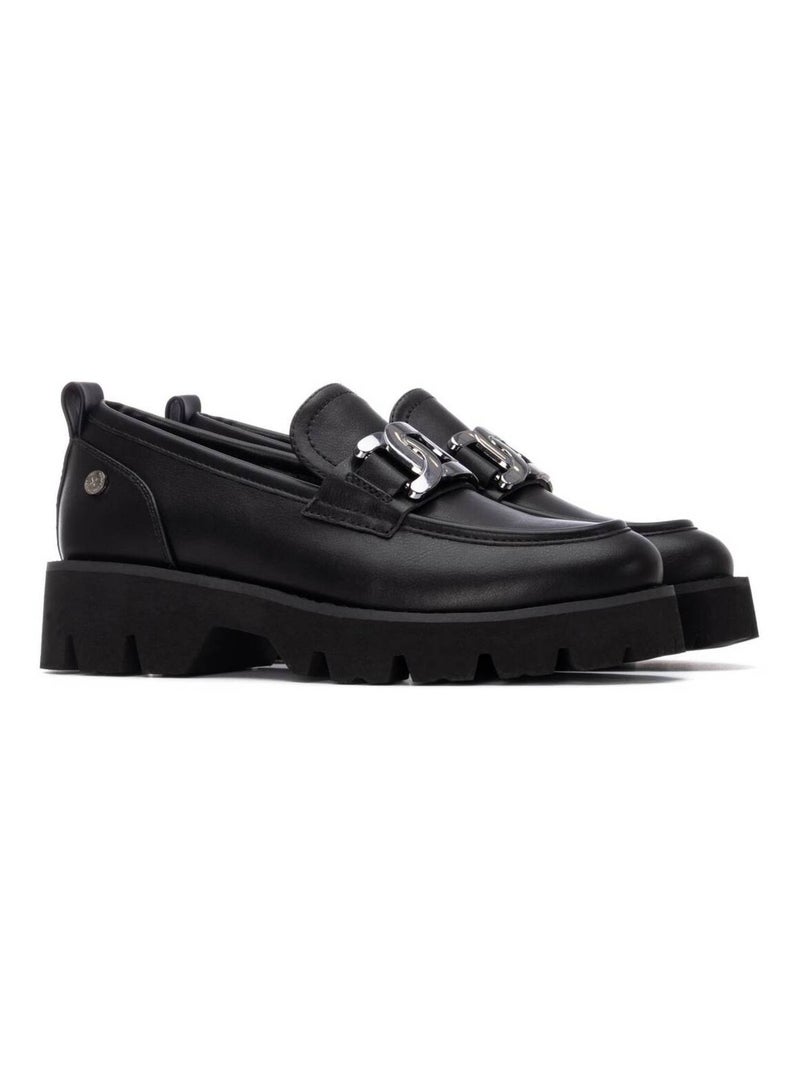Mocassins femme métallisées Noir - Kiabi