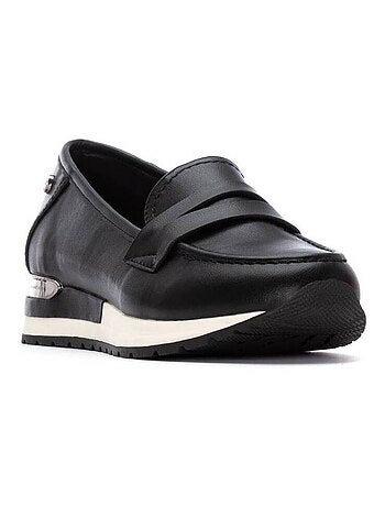 Mocassins femme métallisées
