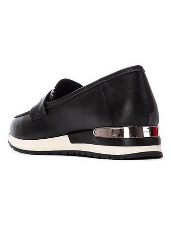 Mocassins femme métallisées
