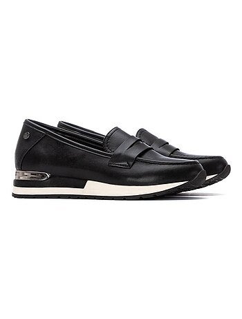 Mocassins femme métallisées
