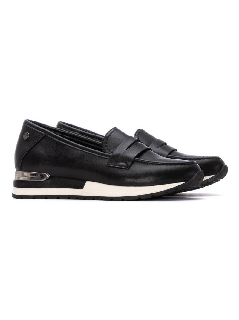 Mocassins femme métallisées Noir - Kiabi