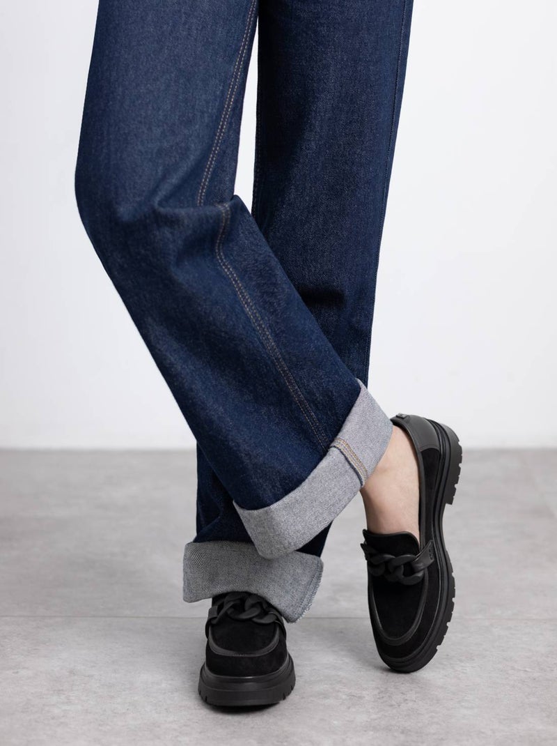 Mocassins femme Noir - Kiabi