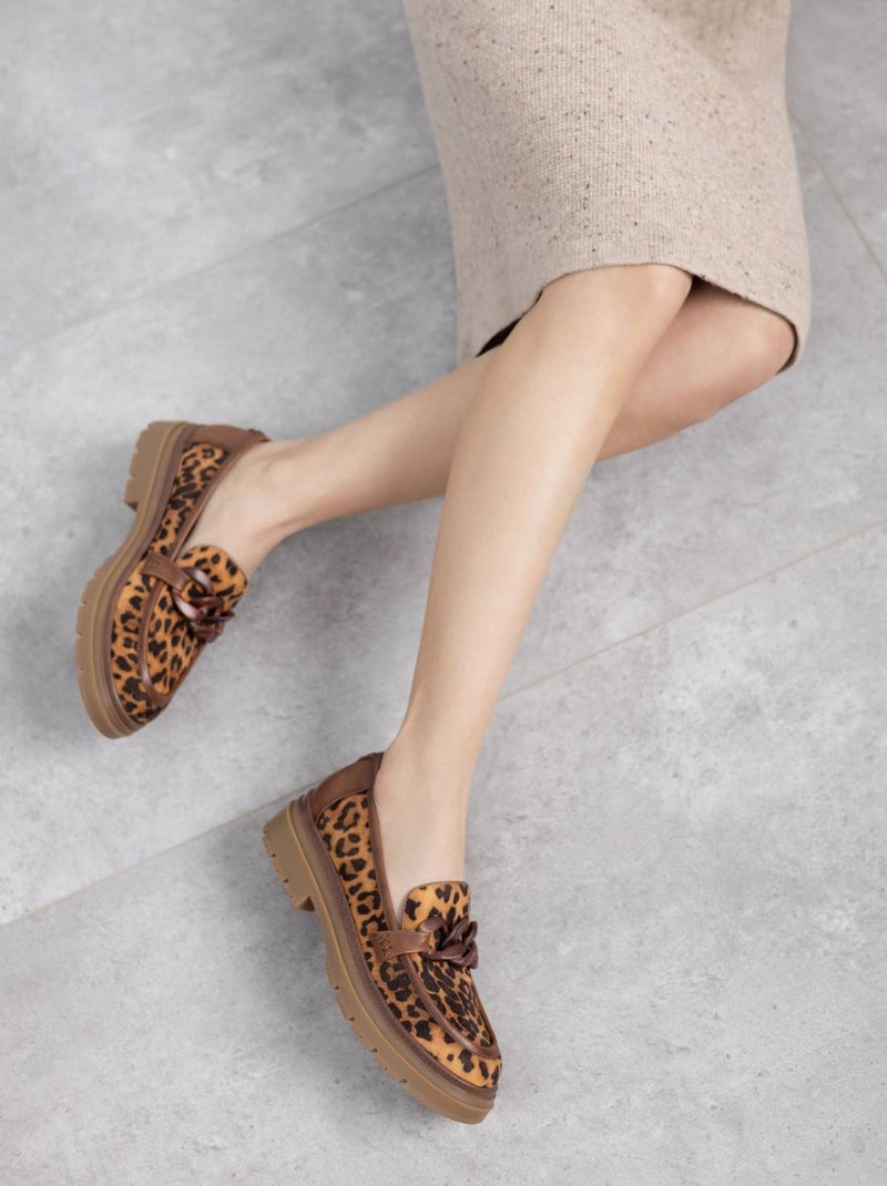 Mocassins femme Noir Marron - Kiabi