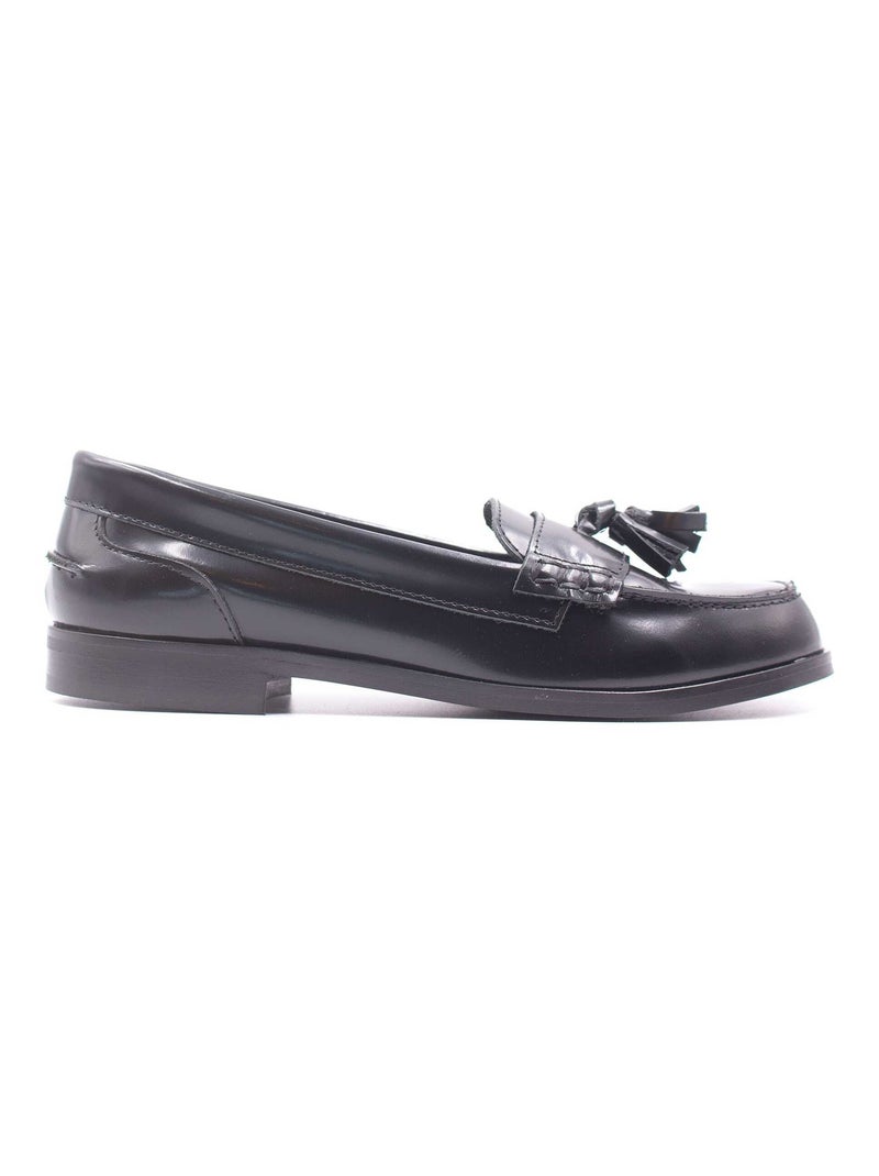 Mocassins Fille à Pompoms - Boni Clarence Noir - Kiabi