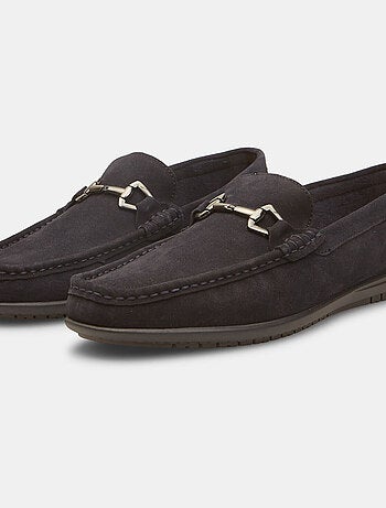 Mocassins Flexible en cuir velours avec barrette BATA