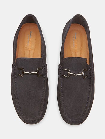 Mocassins Flexible en cuir velours avec barrette BATA