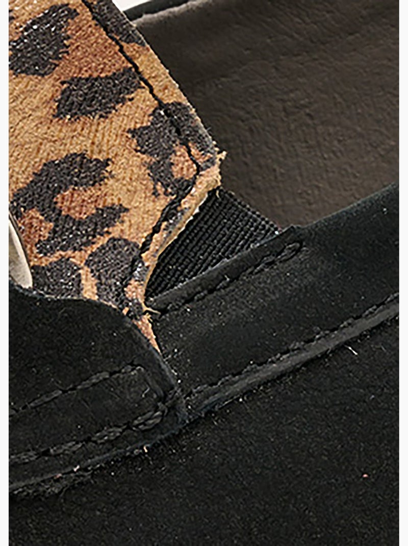 Mocassins grande largeur cuir chaîne à maillons - afibel Multicolore - Kiabi