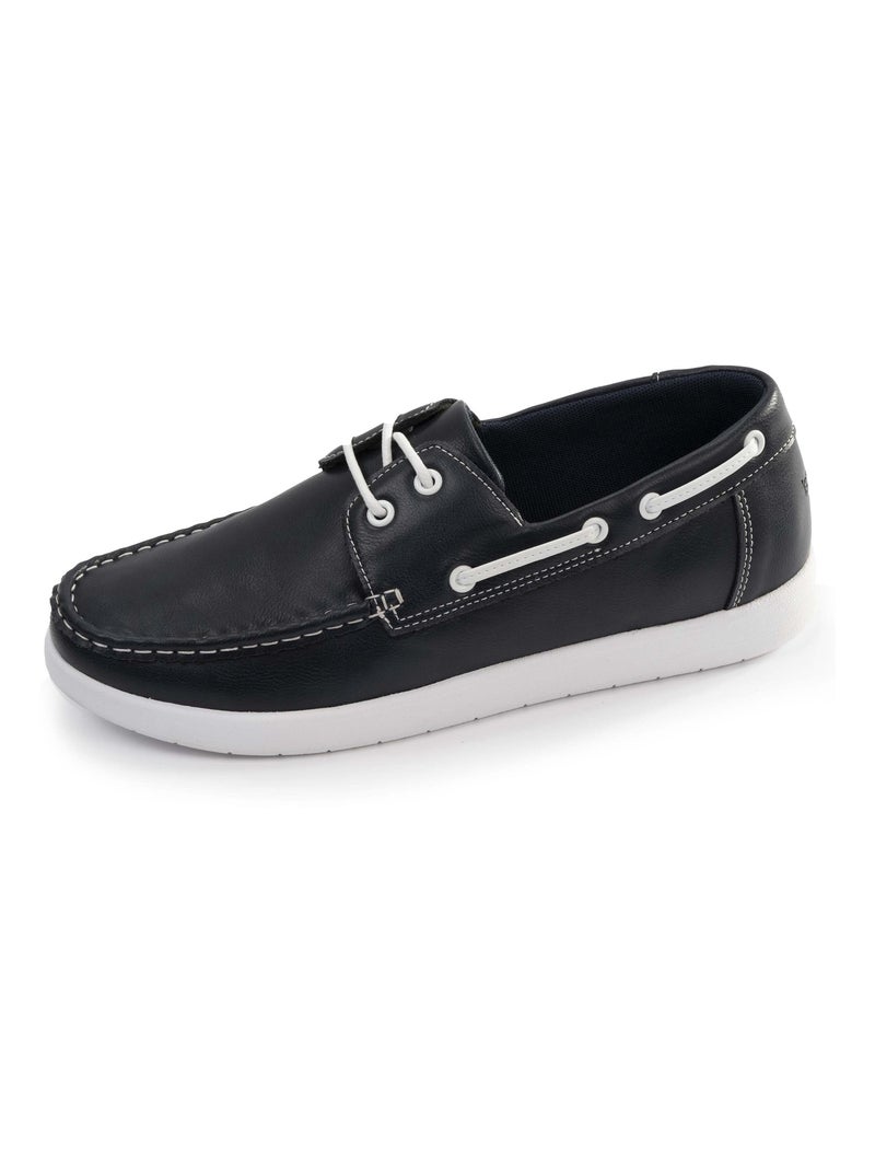 Mocassins homme bateau marine Isotoner Bleu marine - Kiabi