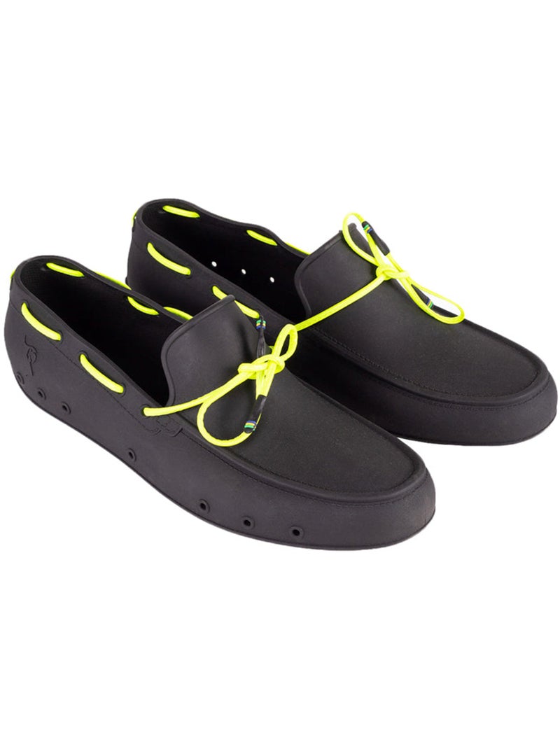 Mocassins Homme Noir/Jaune fluo - Kiabi