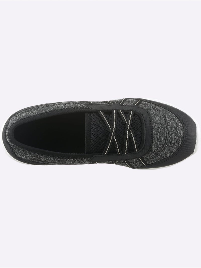 Mocassins Intérieur Textile - Taille Standard - Helline Noir - Kiabi