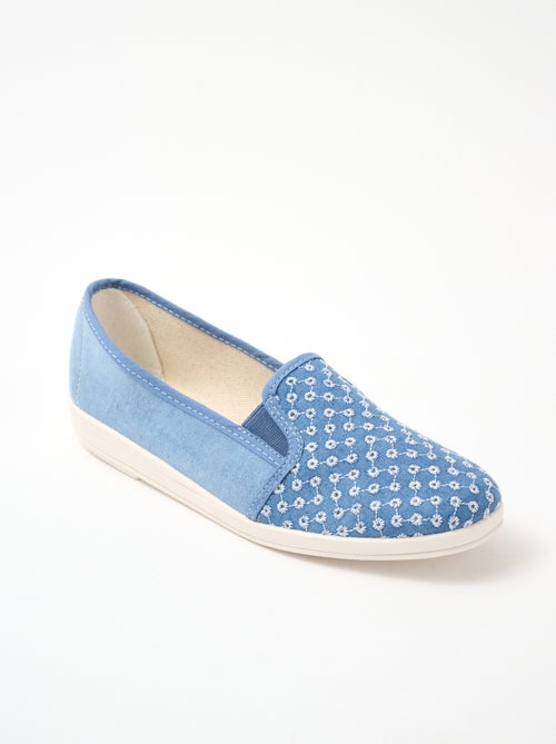Mocassins largeur confort brodés - Afibel - Kiabi