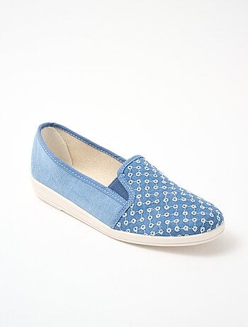 Mocassins largeur confort brodés