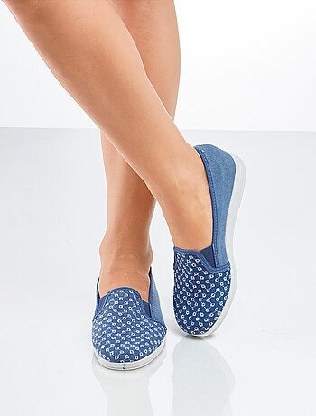 Mocassins largeur confort brodés