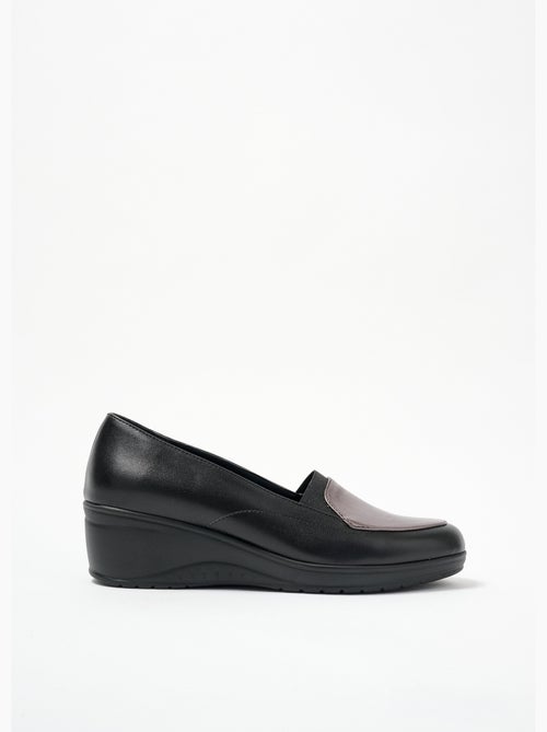 Mocassins largeur confort élastiqués compensés - Afibel - Kiabi