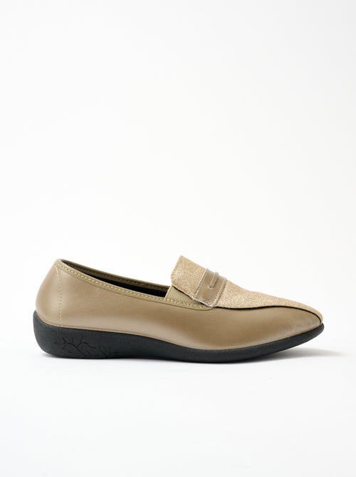 Mocassins largeur confort élastiques d'aisance - Afibel - Kiabi