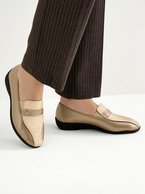 Mocassins largeur confort élastiques d'aisance - Afibel - Kiabi