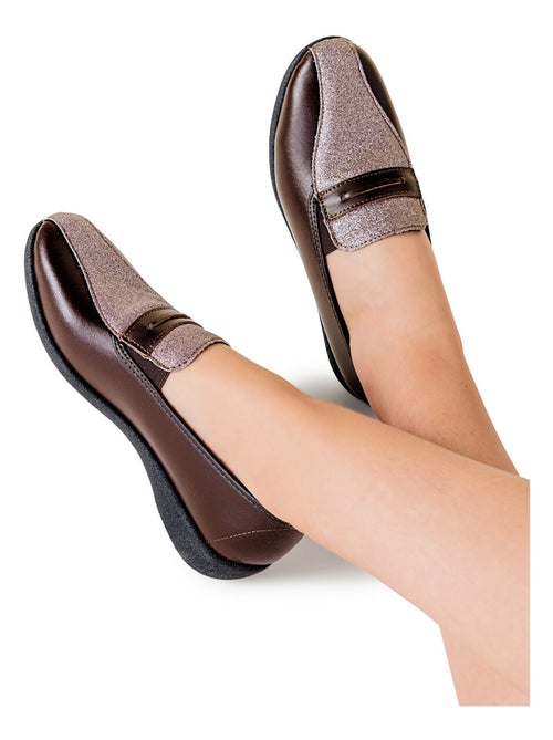 Mocassins largeur confort élastiques d'aisance - Afibel - Kiabi