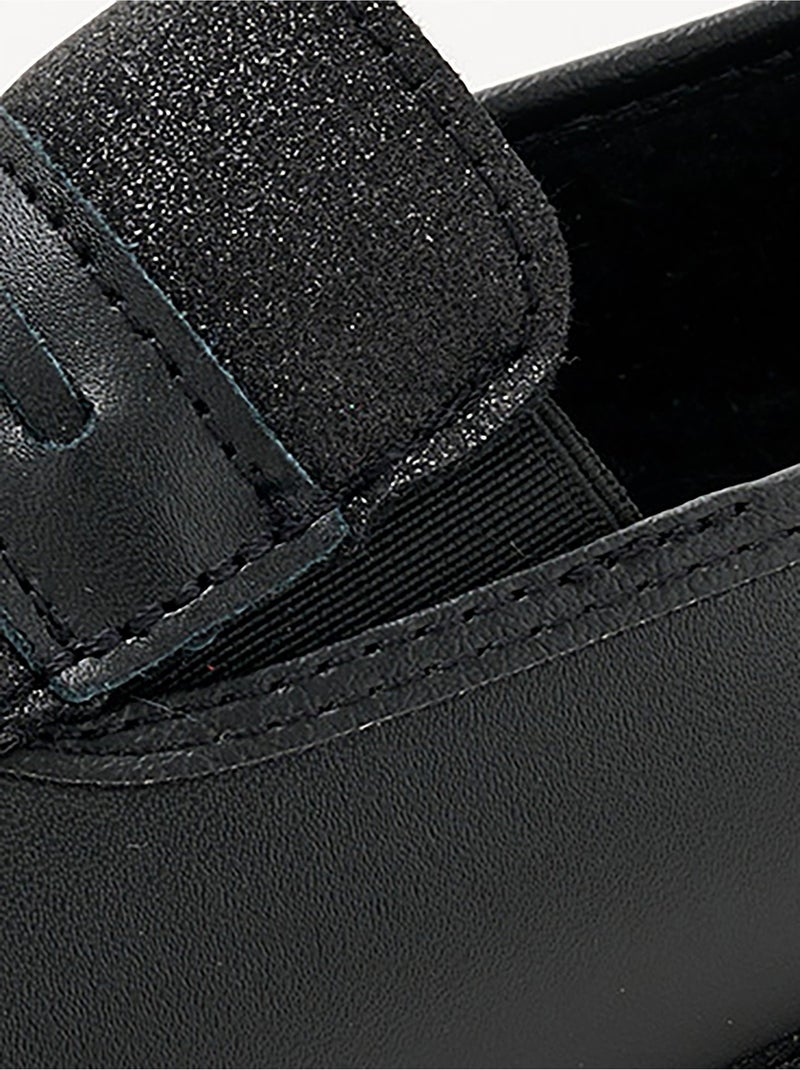Mocassins largeur confort élastiques d'aisance - Afibel Noir - Kiabi