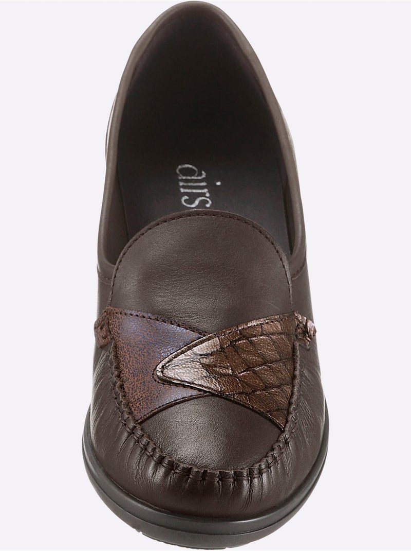 Mocassins Largeur Pied Fort - Taille Standard - Witt Marron - Kiabi