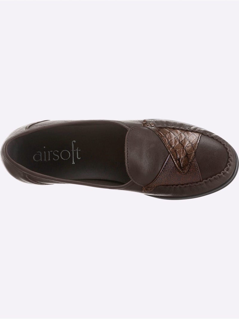 Mocassins Largeur Pied Fort - Taille Standard - Witt Marron - Kiabi