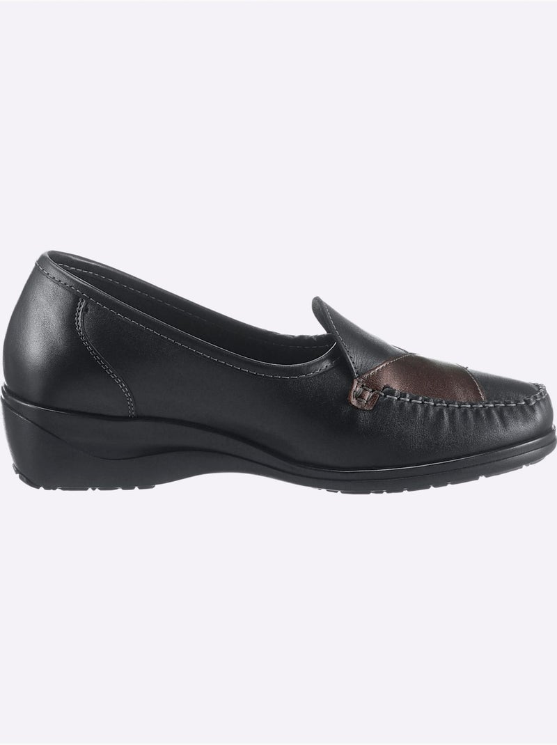 Mocassins Largeur Pied Fort - Taille Standard - Witt Noir - Kiabi