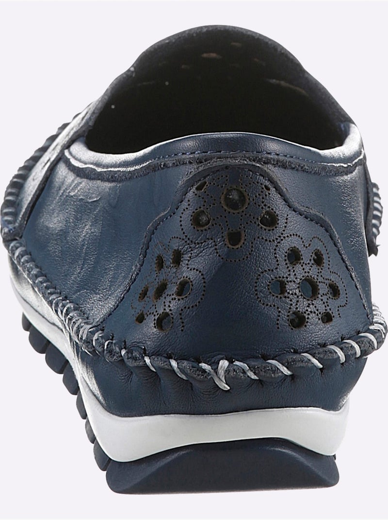 Mocassins Largeur Pied Normal - Taille Standard - Witt Bleu foncé - Kiabi