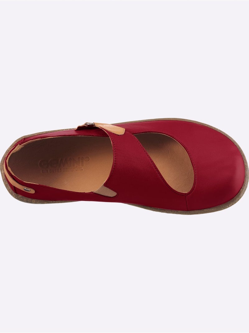 Mocassins Largeur Pied Normal - Taille Standard - Witt Rouge - Kiabi
