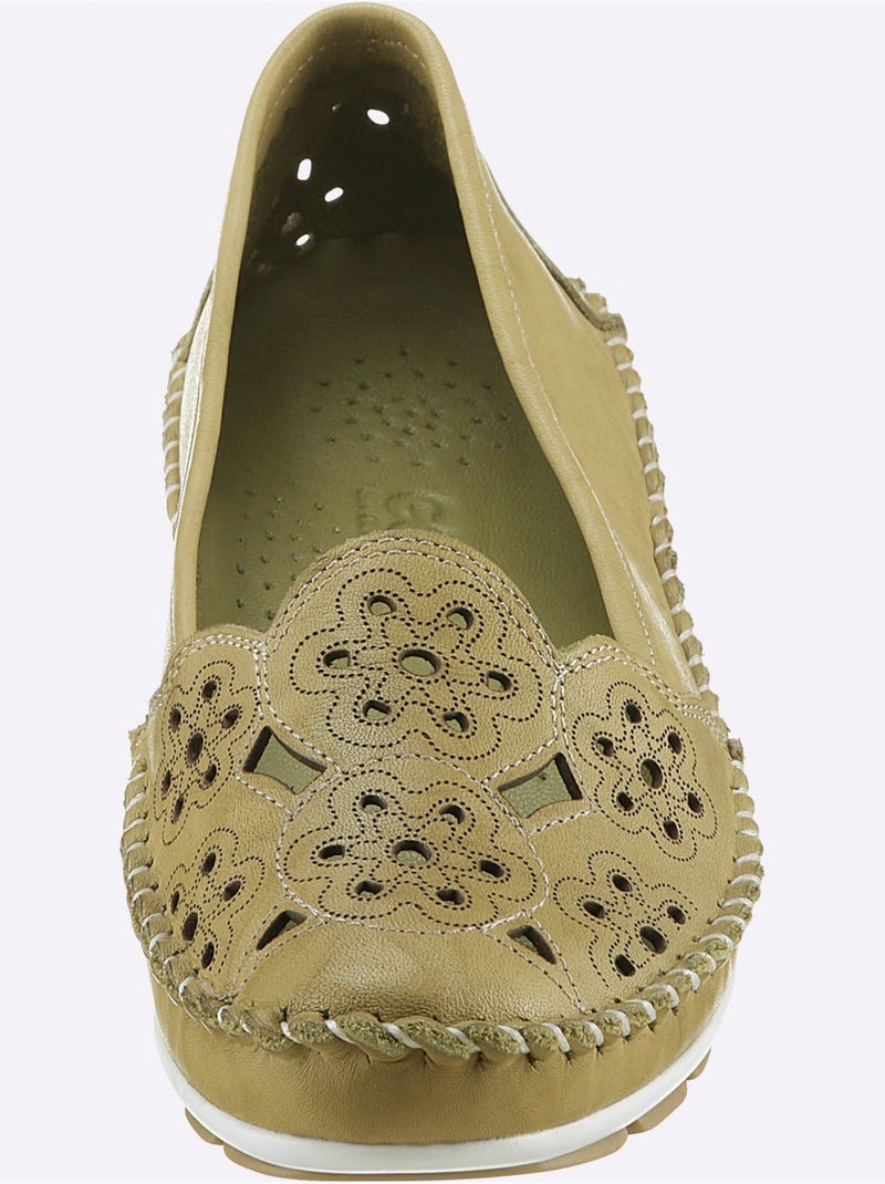 Mocassins Largeur Pied Normal - Taille Standard - Witt Vert pistache - Kiabi