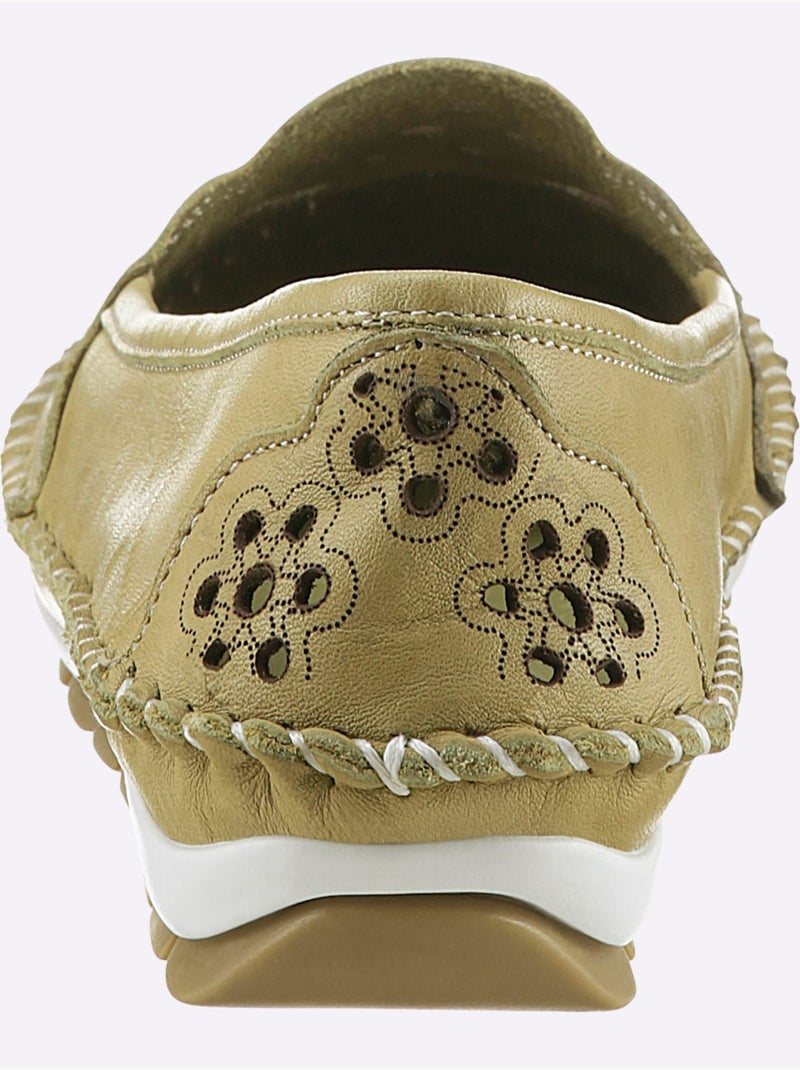 Mocassins Largeur Pied Normal - Taille Standard - Witt Vert pistache - Kiabi
